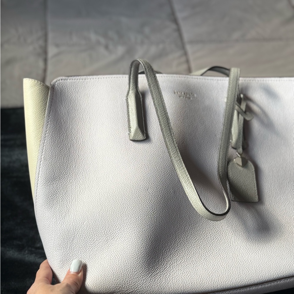 Kate spade hard bottom lg leather Tote Bag